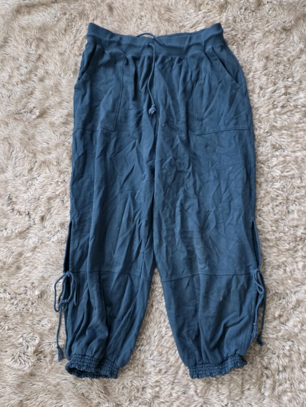 Anthropologie Saturday Sunday Split Ankle Navy Jogger Pants Women's Large